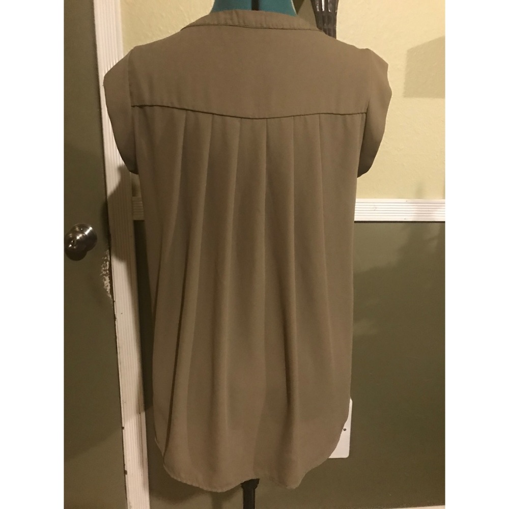 Olive green top